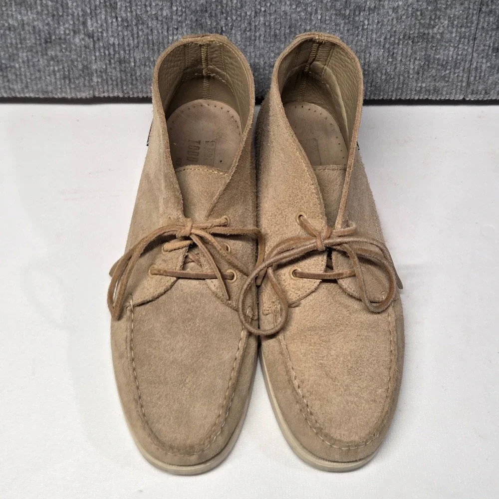 Todd Snyder x Sebago Docksides Mens 10.5M Tan Suede Chukka Moc Toe Boat Shoes